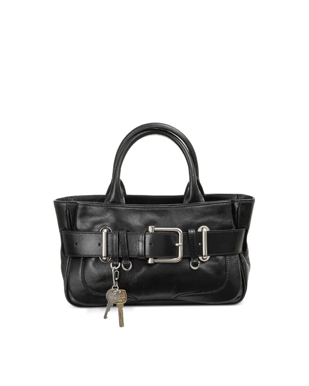 OSOI Black Tote Bocle Mini Bag