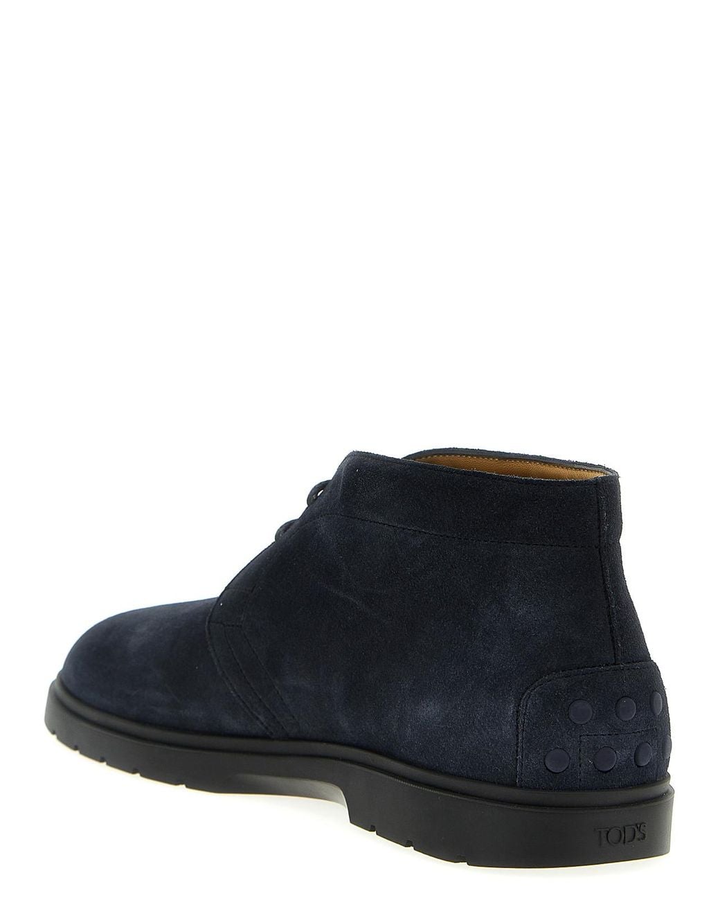 Tod's Blue Suede Boots for men