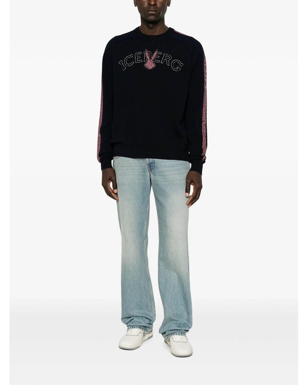Iceberg Black Sweater for men