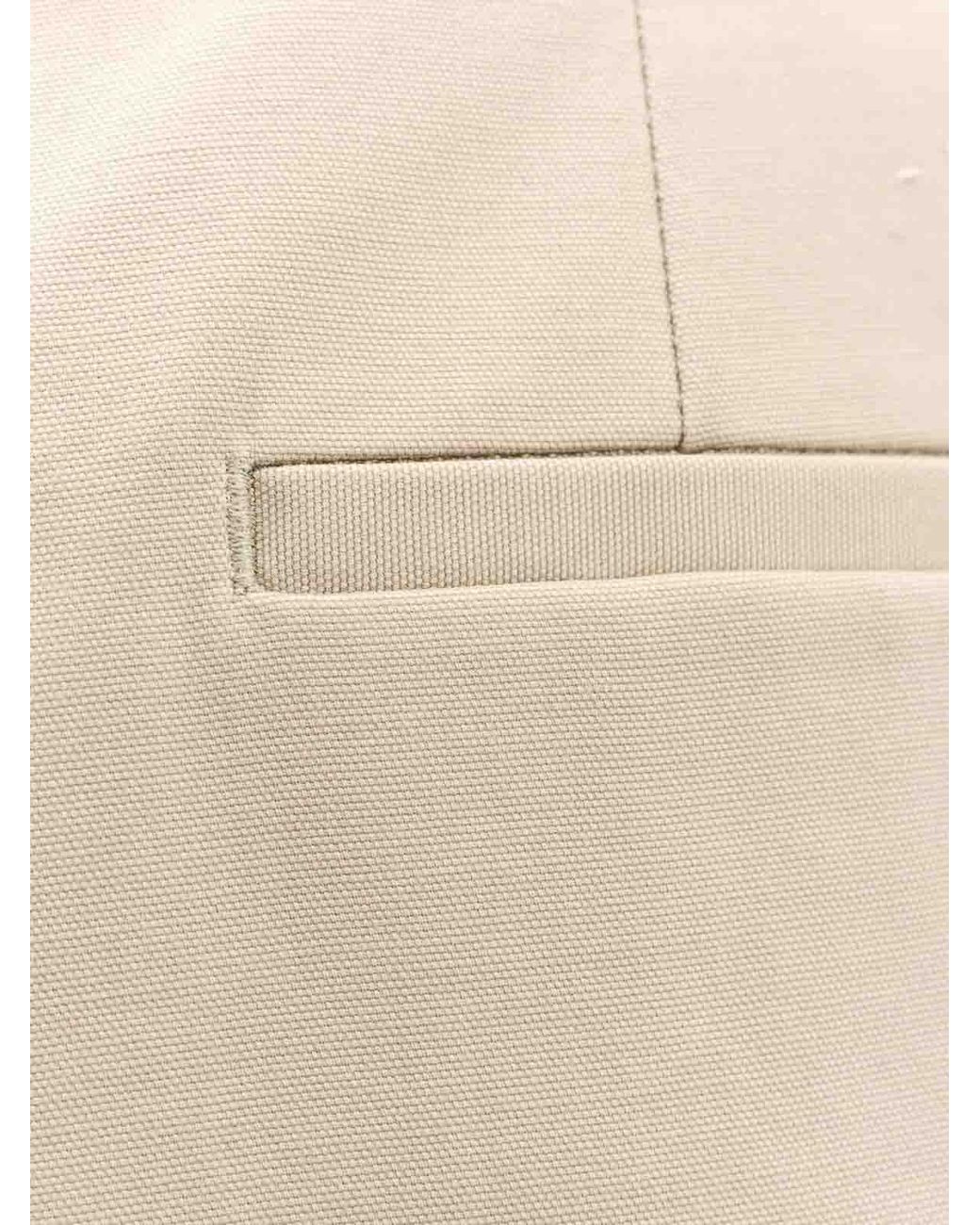 Ferragamo Natural Cotton Bermuda Shorts for men