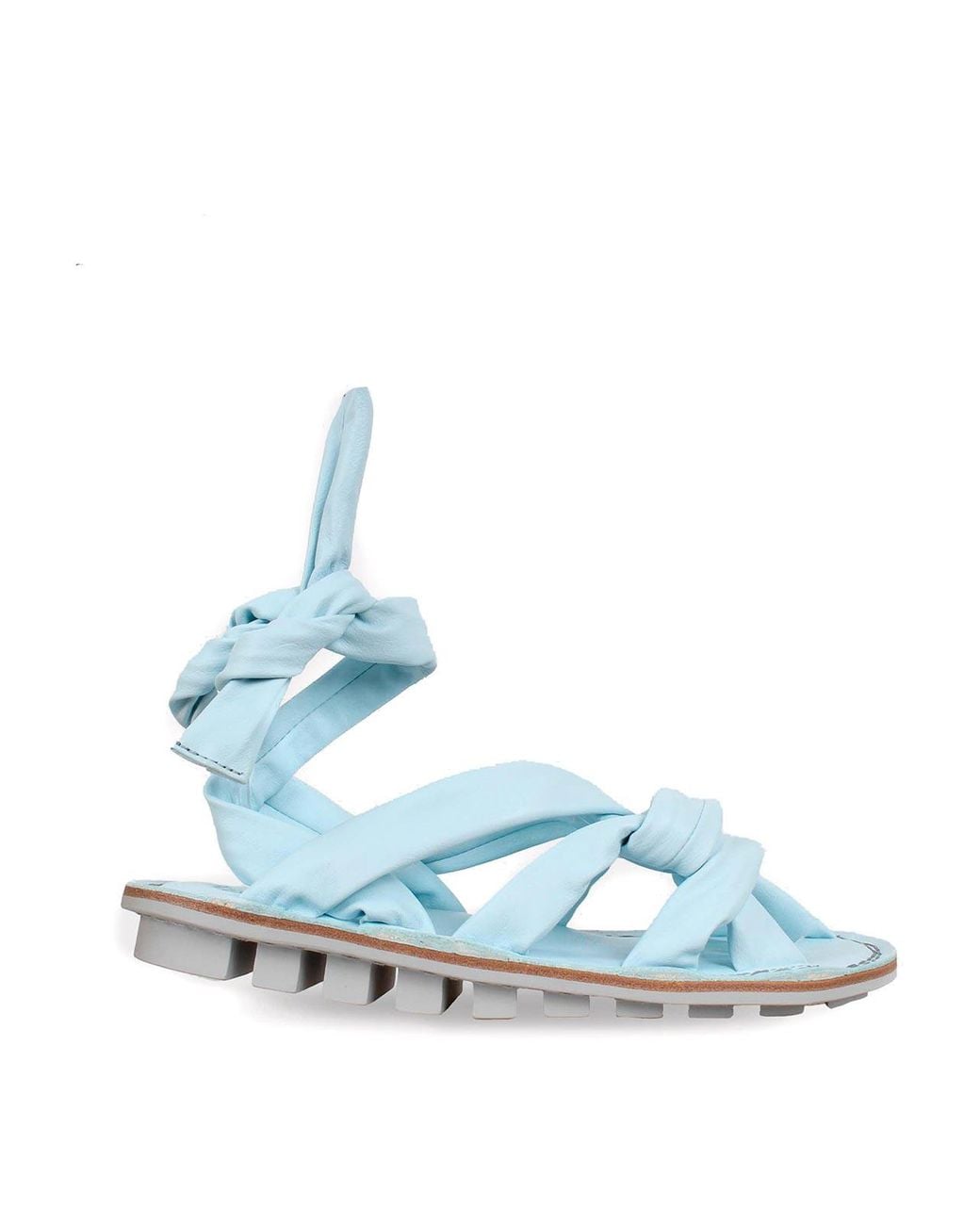 Trippen Blue Open Sandal With Braided Straps