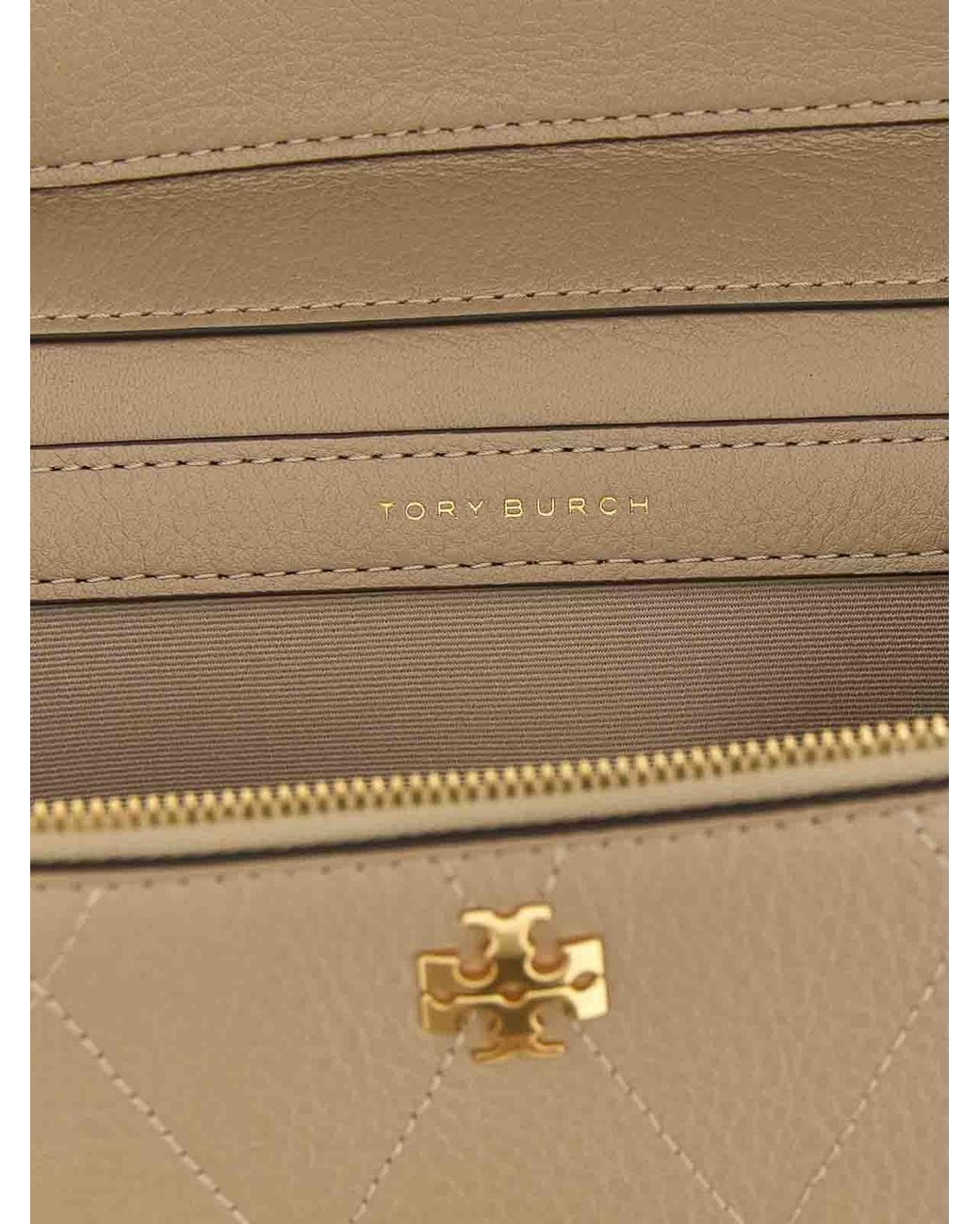 Tory Burch Natural Charlie Vanity Case Crossbody Bag