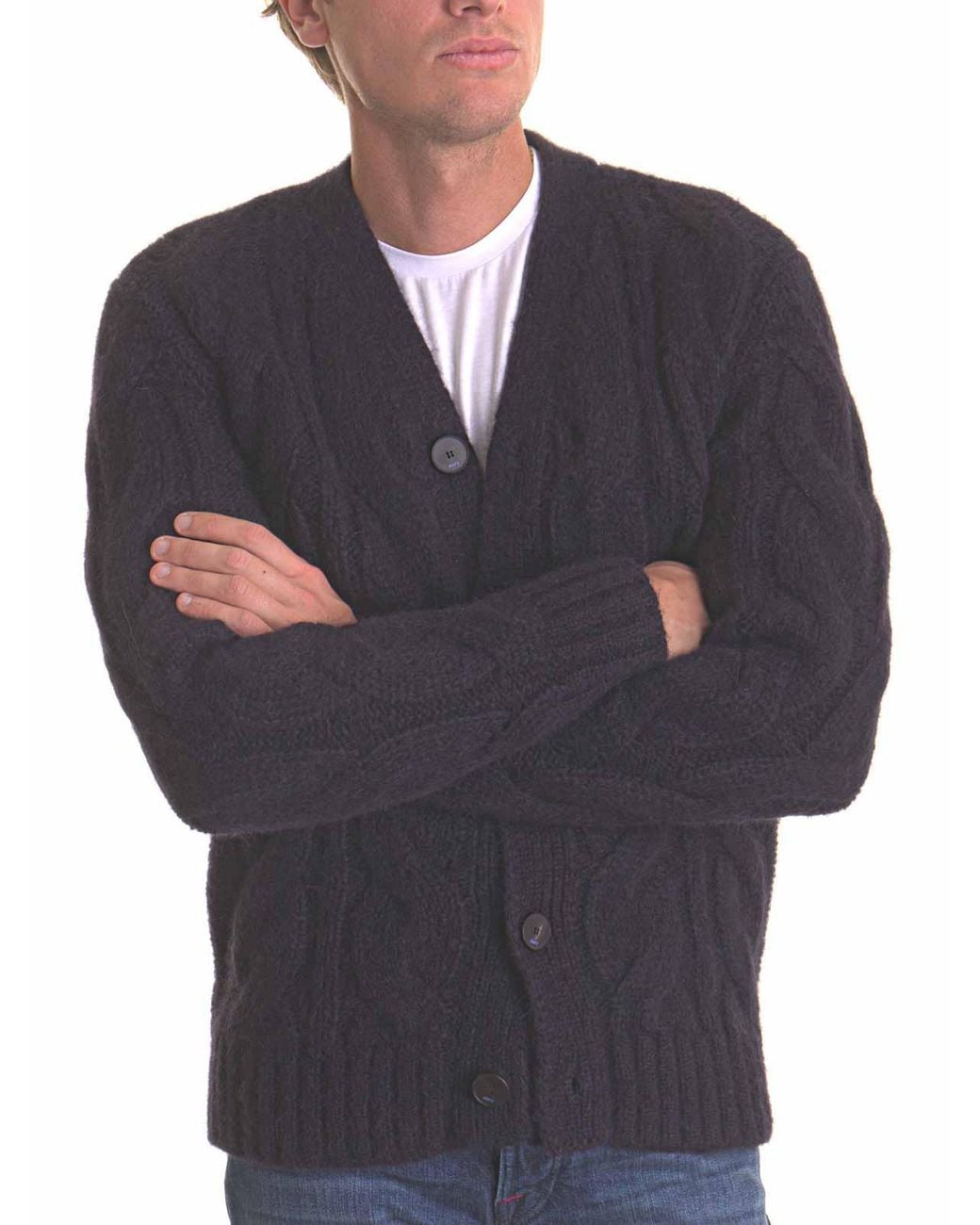 Pull Col Rond Kiton pour homme en coloris Blue