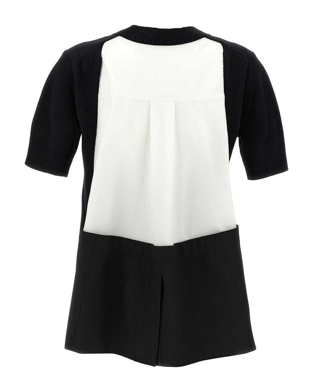 Sacai Black Patchwork Sweater