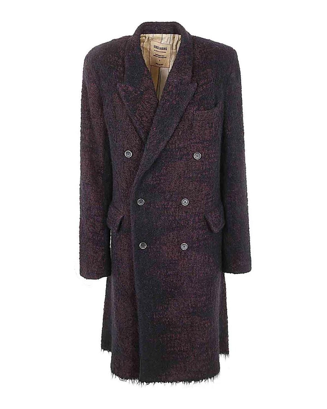 Uma Wang Blue Riccardo Coat for men
