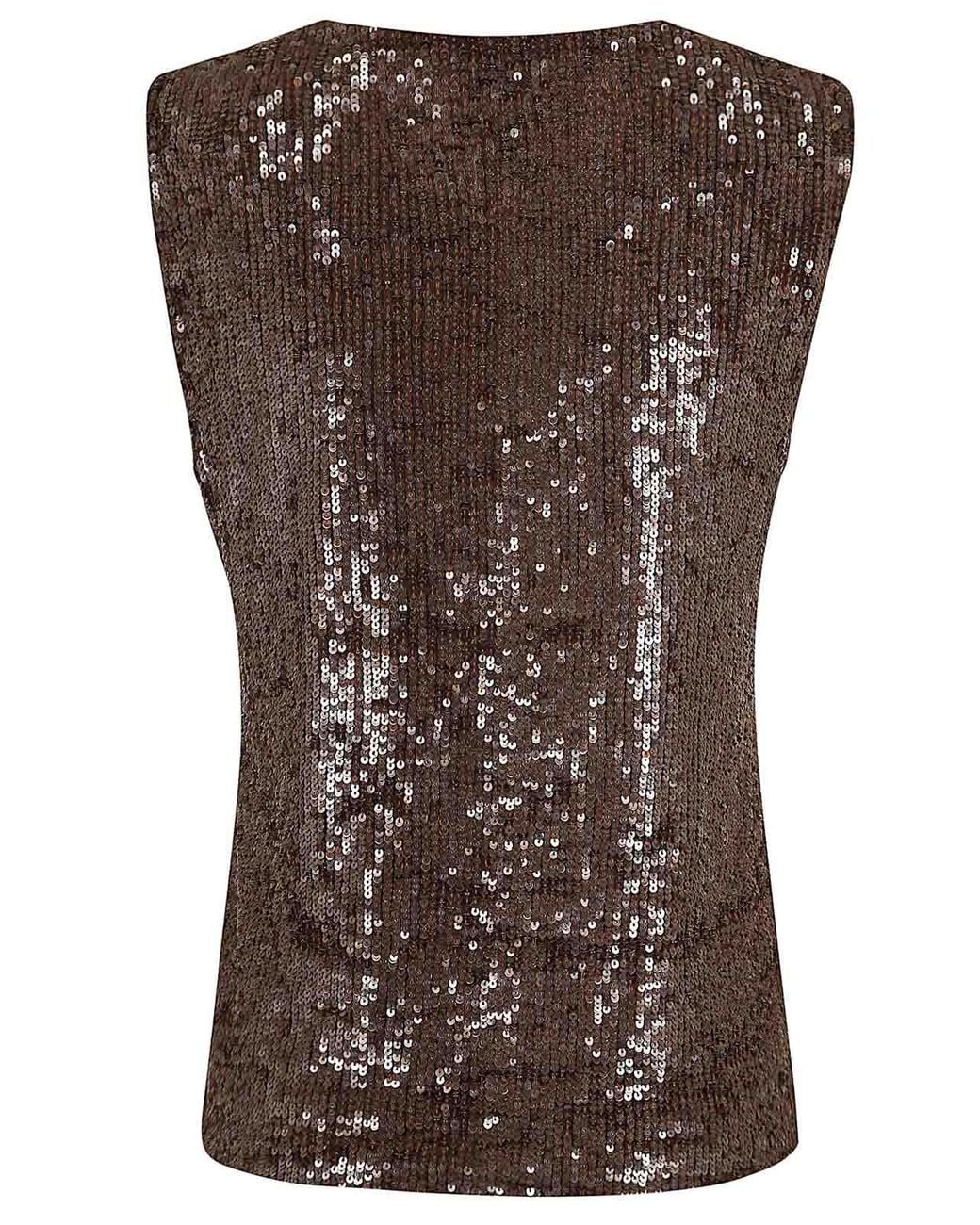 Blusa P.A.R.O.S.H. de color Brown