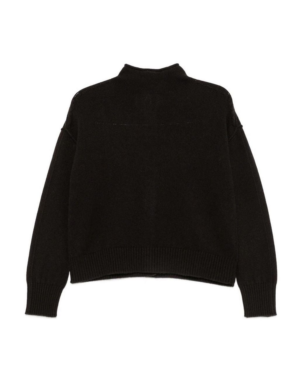 Pull Col Roulé Vanisé en coloris Black