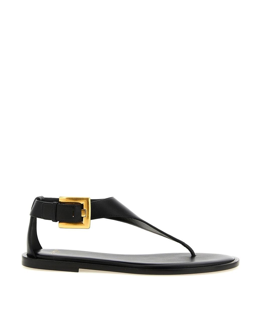 Balmain Brown Anthem Sandals