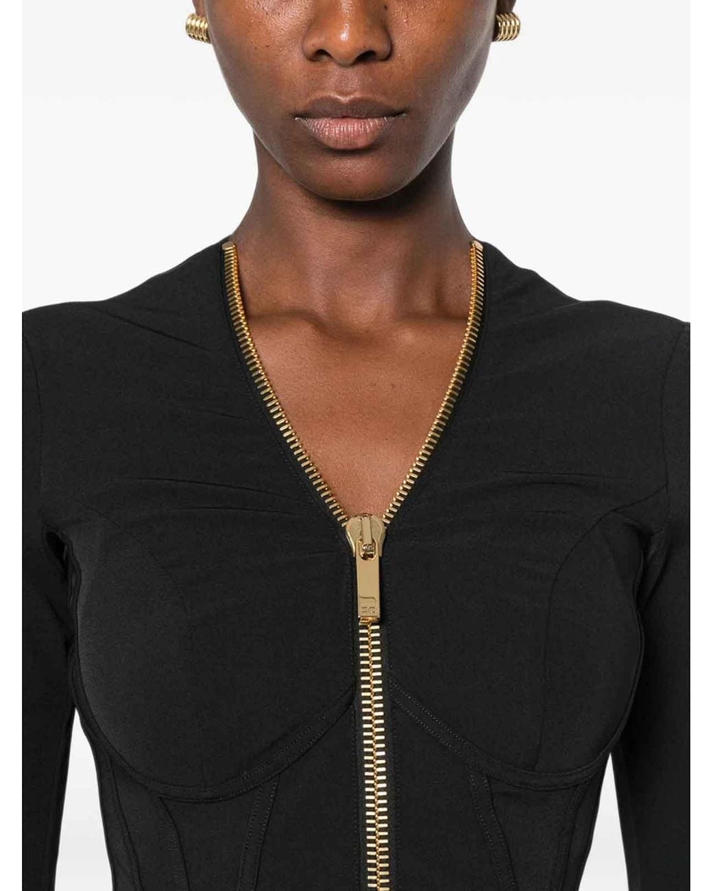 Elisabetta Franchi Black Outerwear