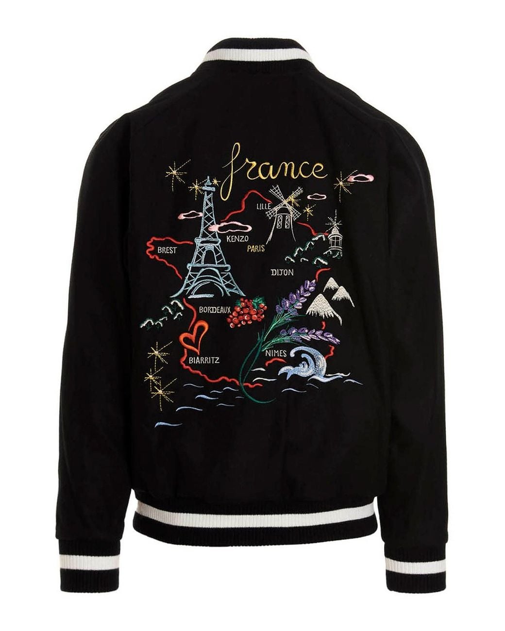 KENZO Black Gracia Reversible Bomber Jacket for men