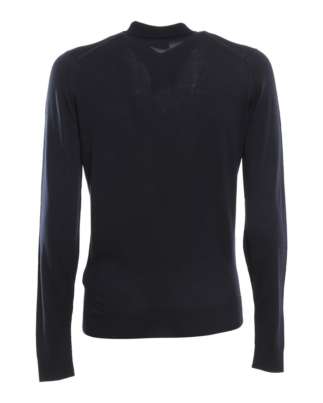 John Smedley Blue Merino Wool Jumper for men