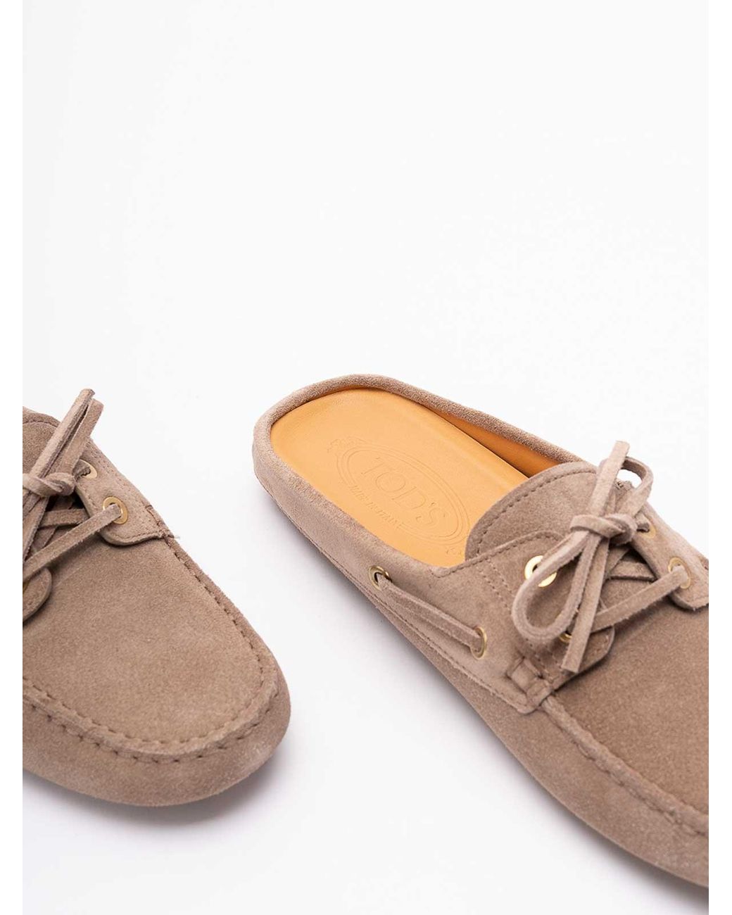 Tod's White Glove Gommino Loafers