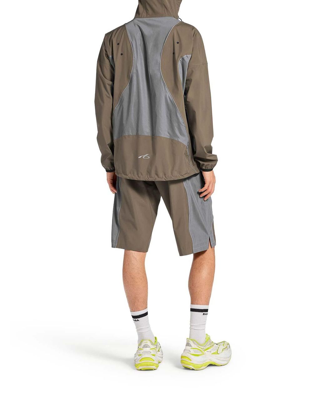 Balenciaga Gray Techwear Zip-Up Jacket for men