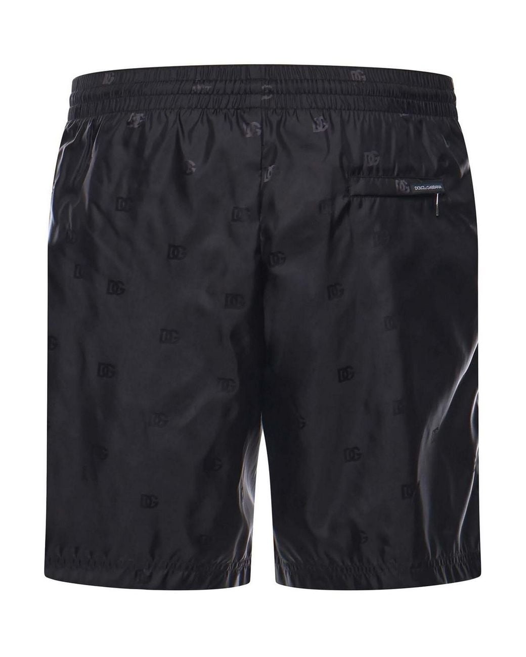 Dolce & Gabbana Black Swim Shorts With Logo for men
