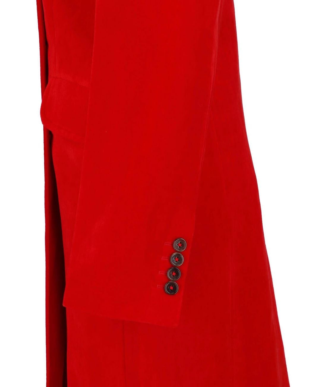 Jil Sander Red Double-Breasted Coat