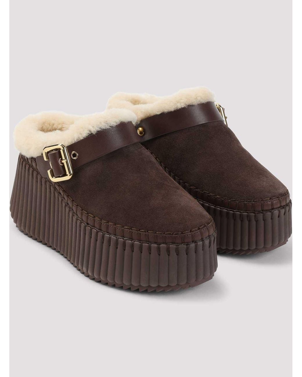 Chloé Brown Nama Mule