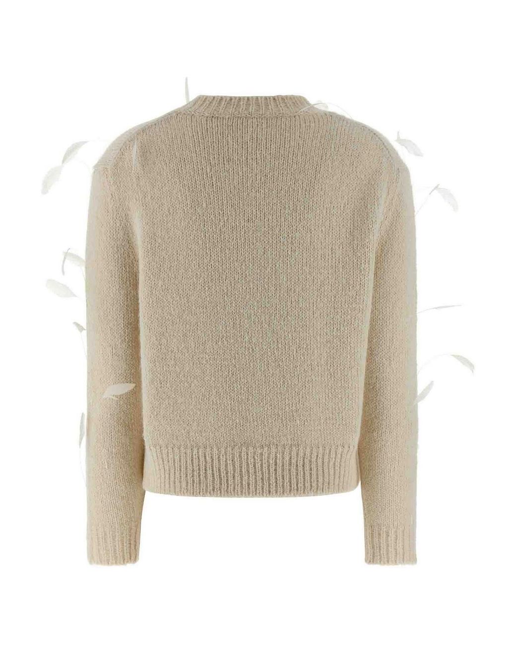 Jil Sander Natural Feather Sweater