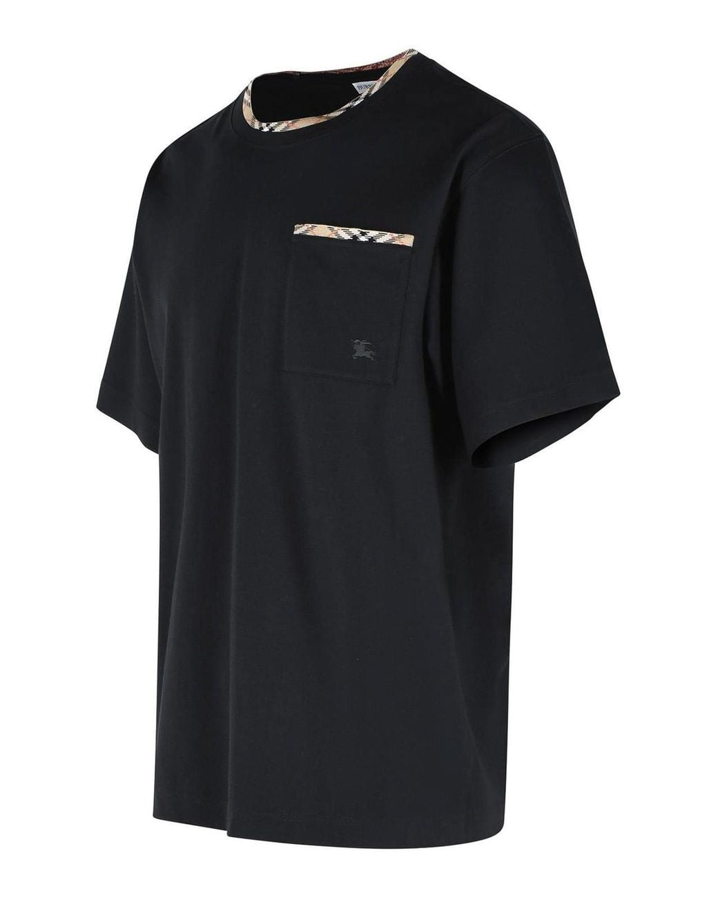 Burberry Black Ryan Cotton T-Shirt for men