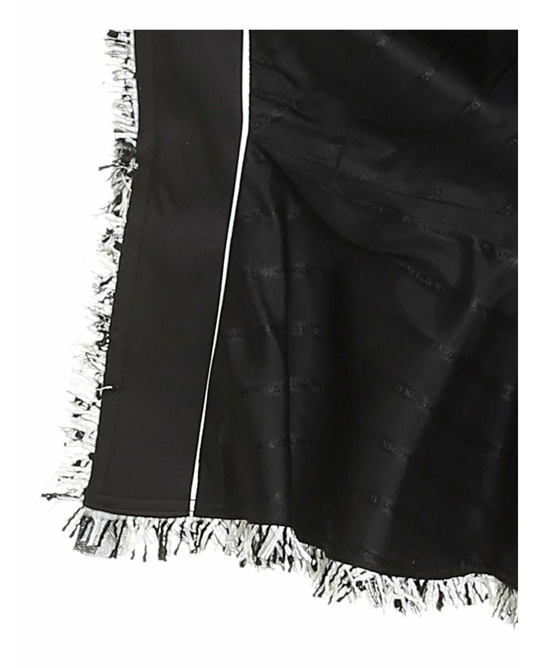Karl Lagerfeld Gray Bouclé Motif Jacket