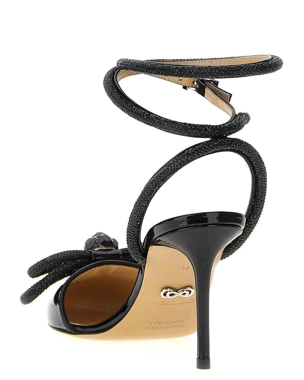 Mach & Mach Black Double Bow Pumps