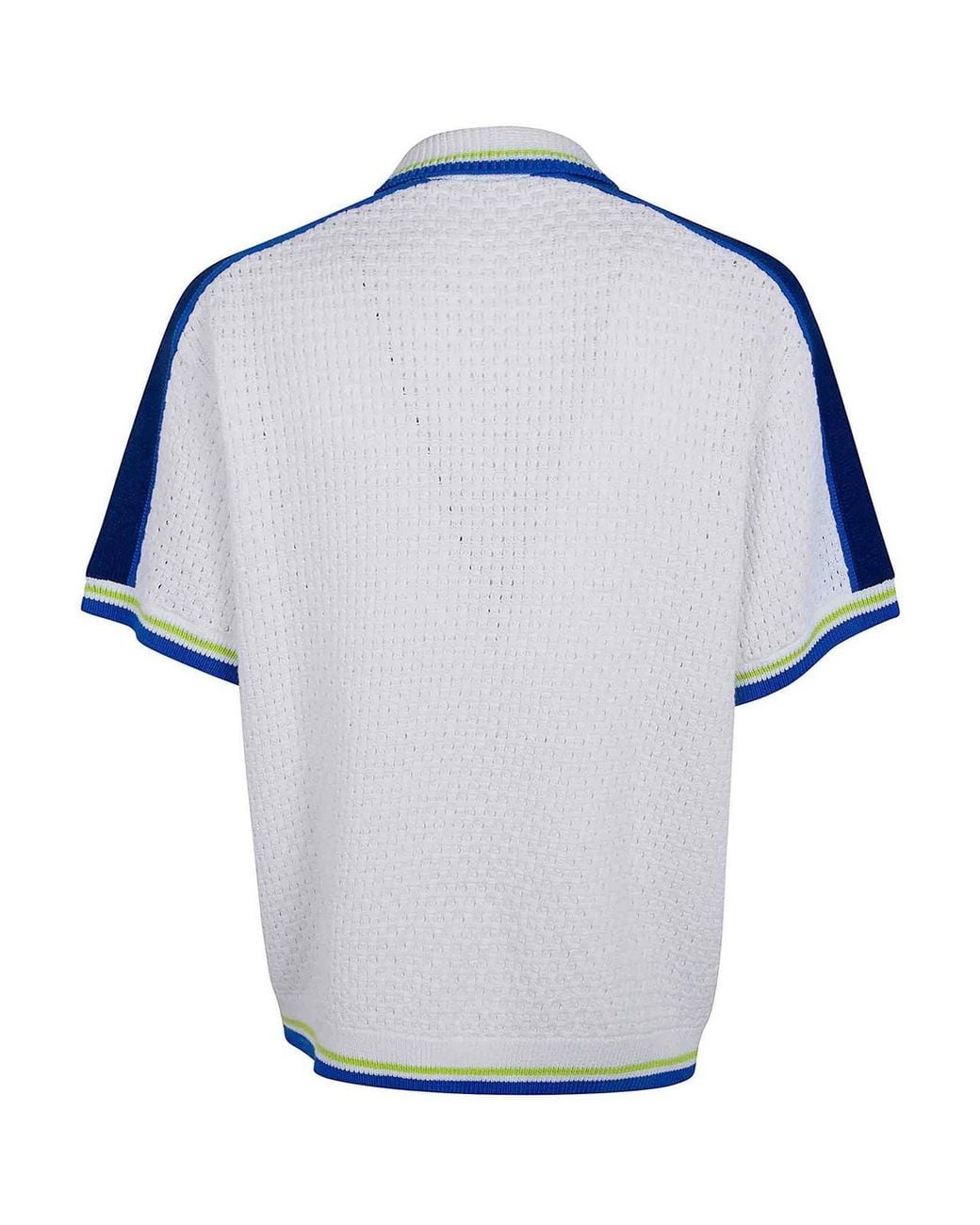Casablanca Blue Crochet Shirt for men