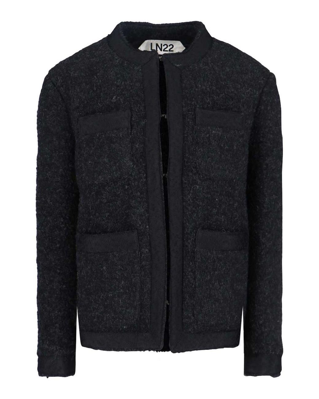 LN22 Black Wool Blend Jacket