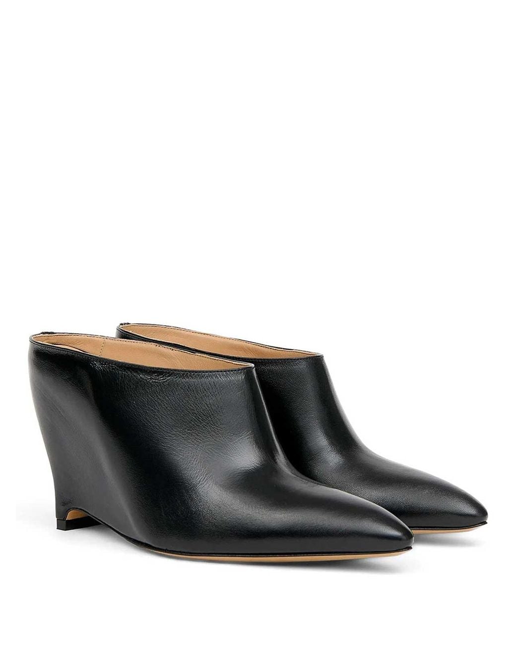 Maison Margiela Black Heel-Less Mules