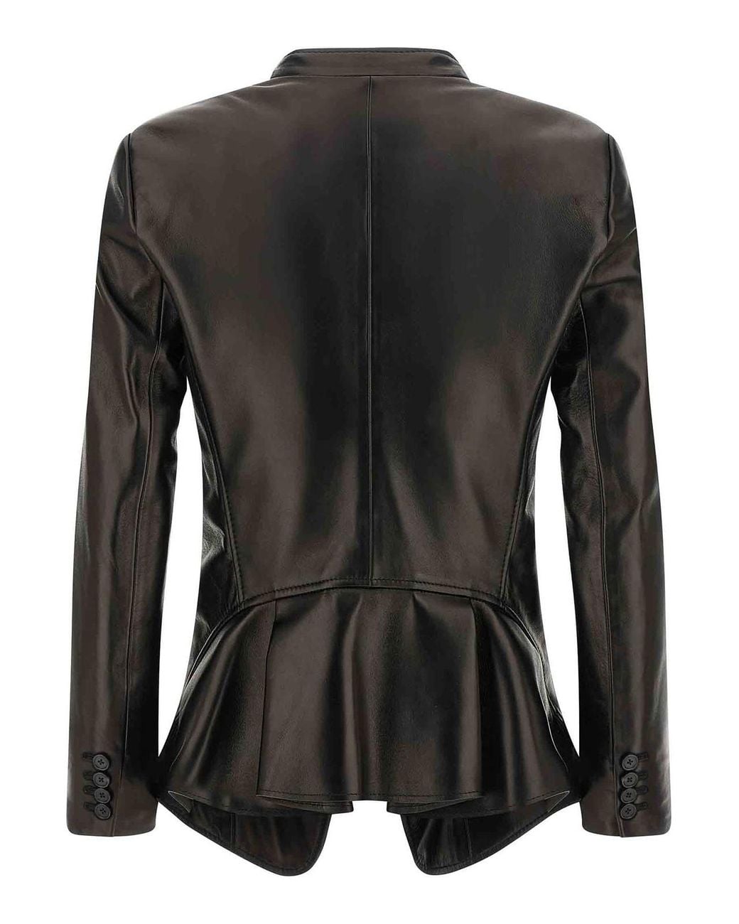 McQueen Black Nappa Blazer