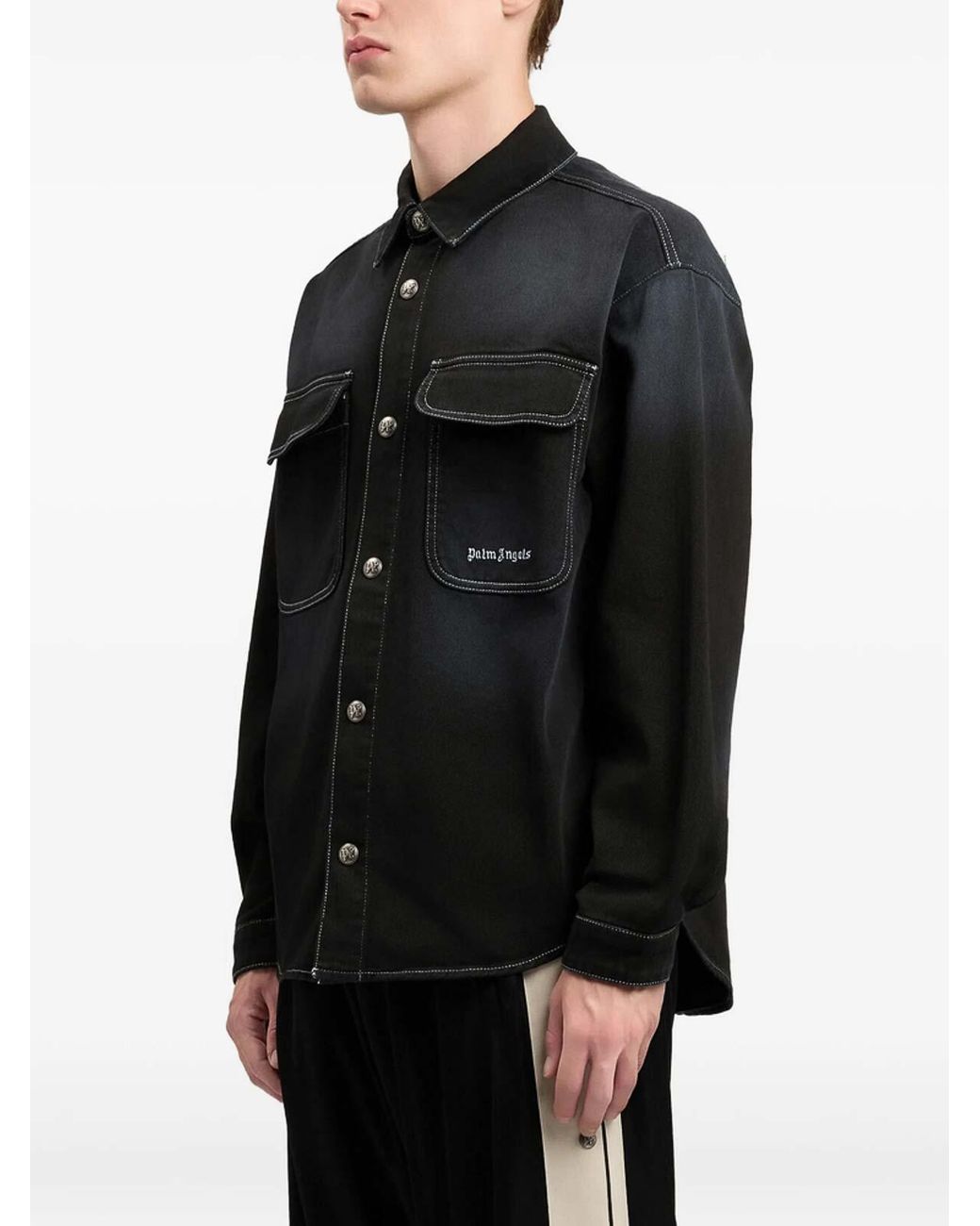 Palm Angels Black Shirt for men