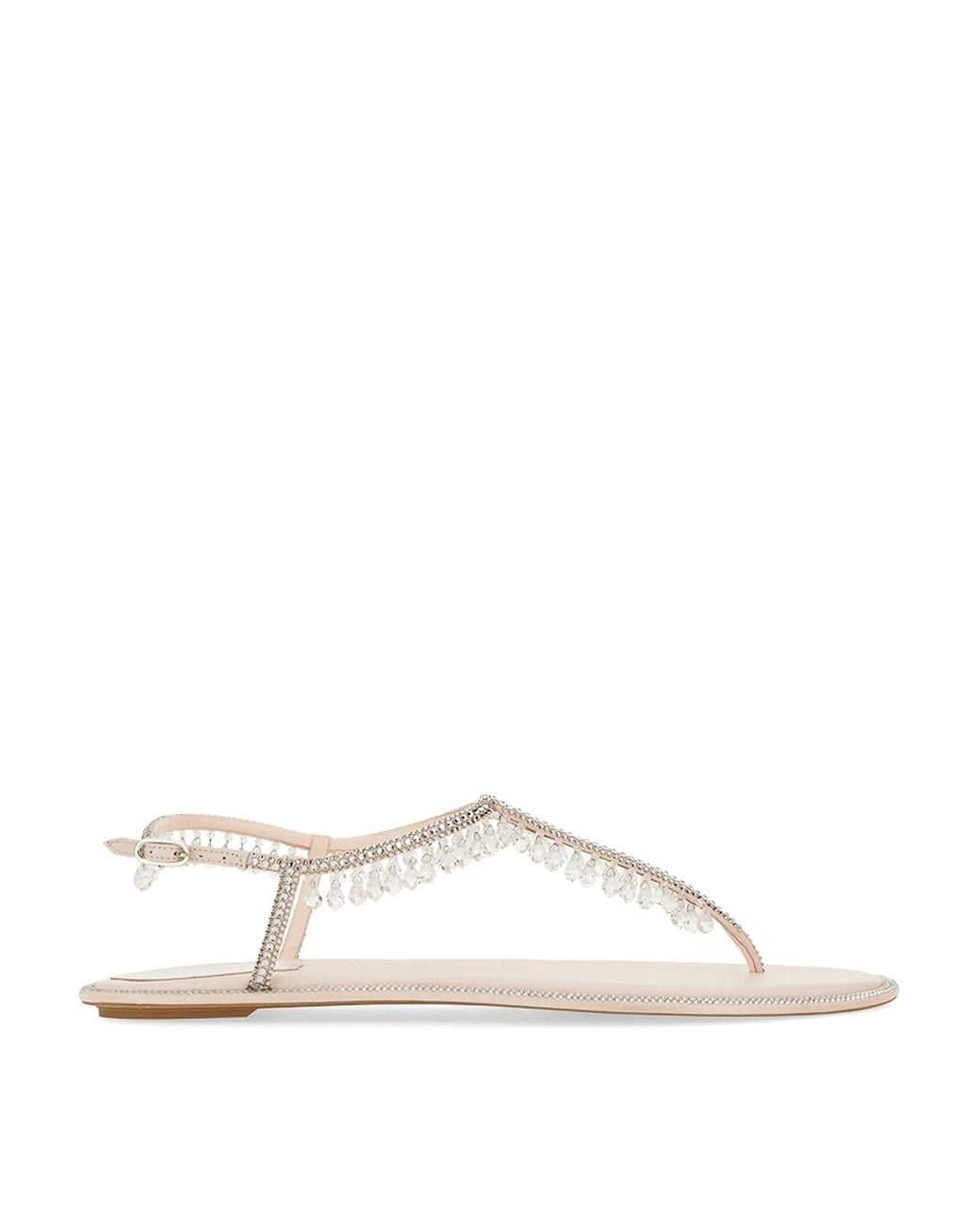 Rene Caovilla Natural Chandelier Low Sandal