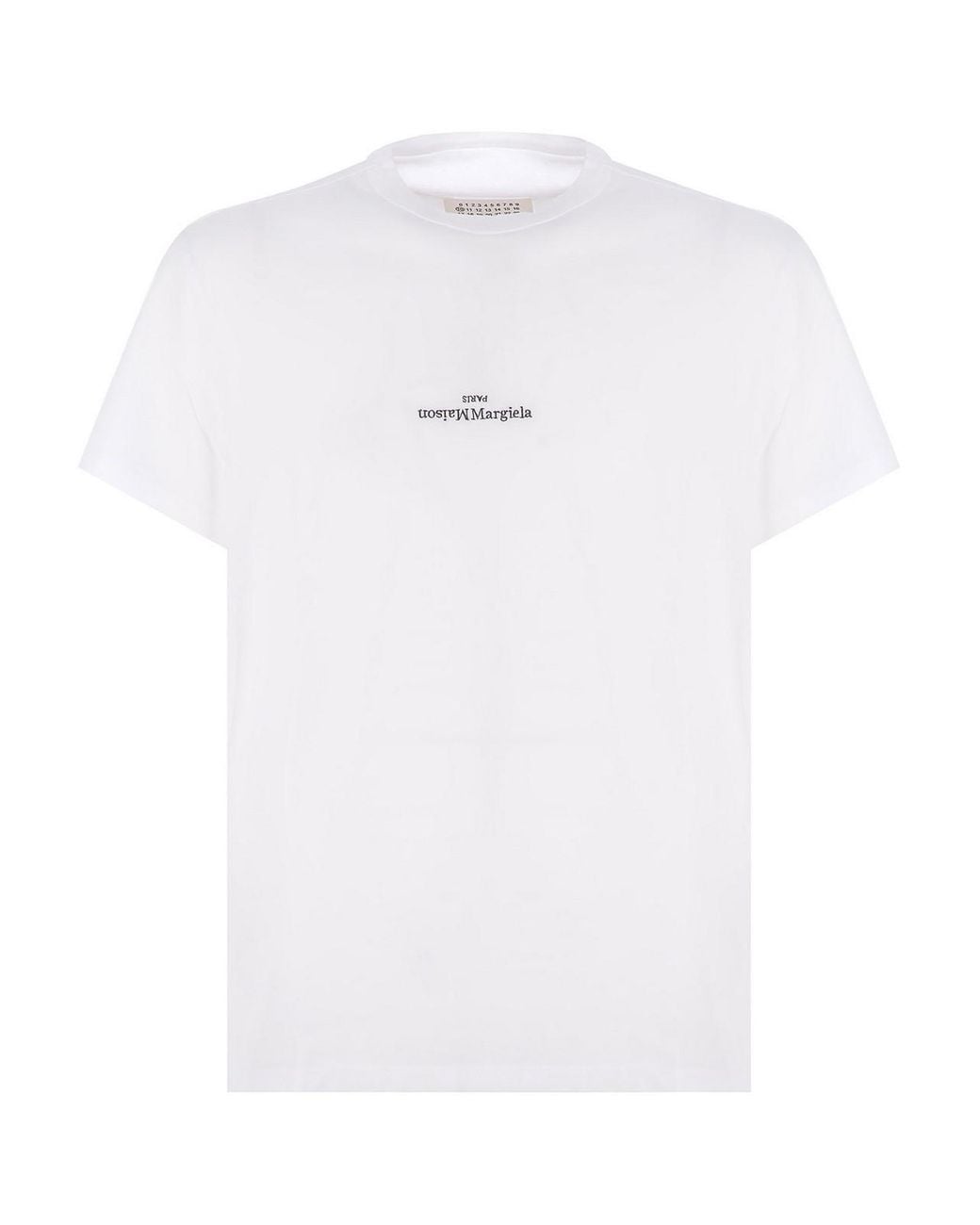Maison Margiela White Logo Cotton T-Shirt for men