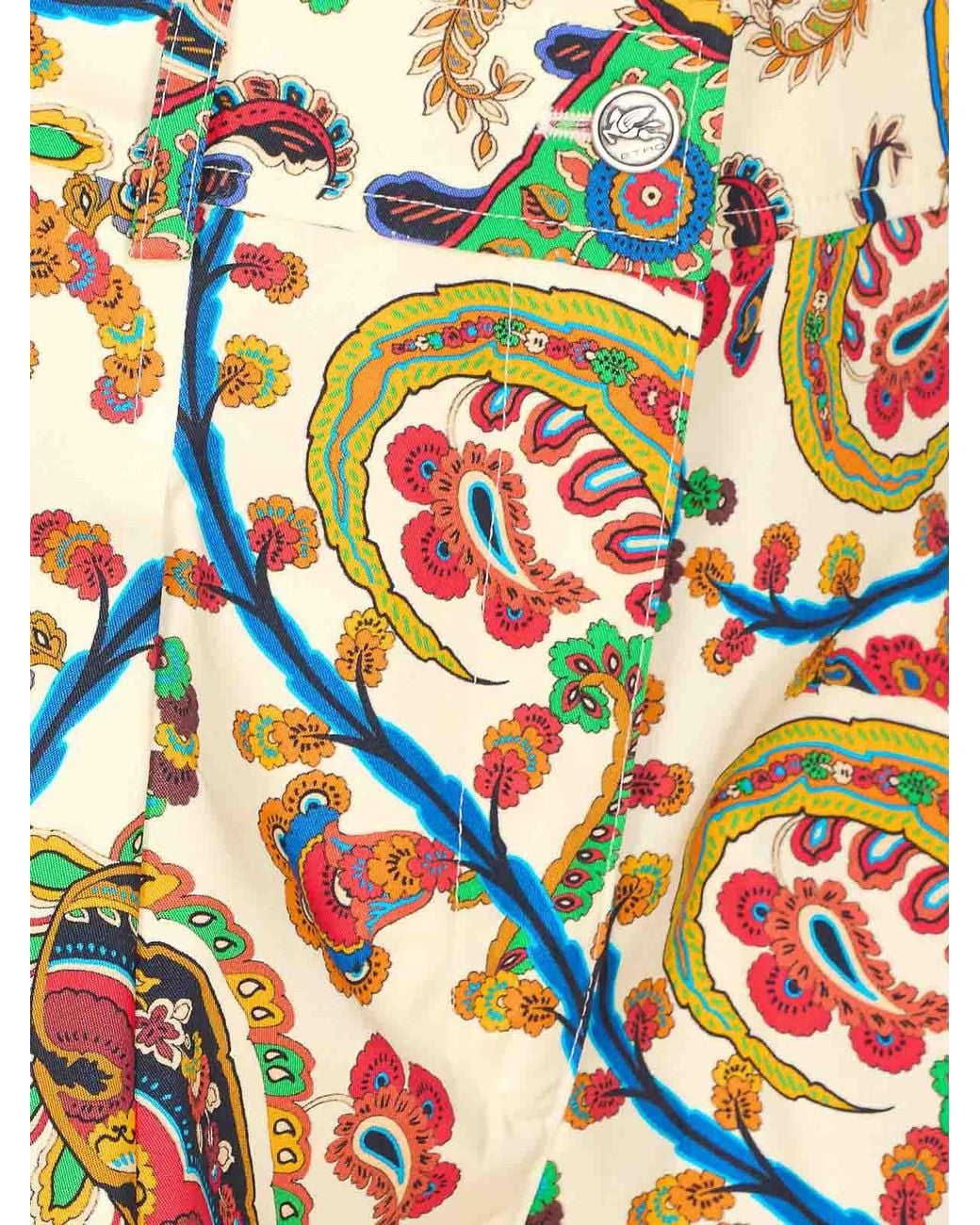 Pantaloncini Stampati Bianchi di Etro in White