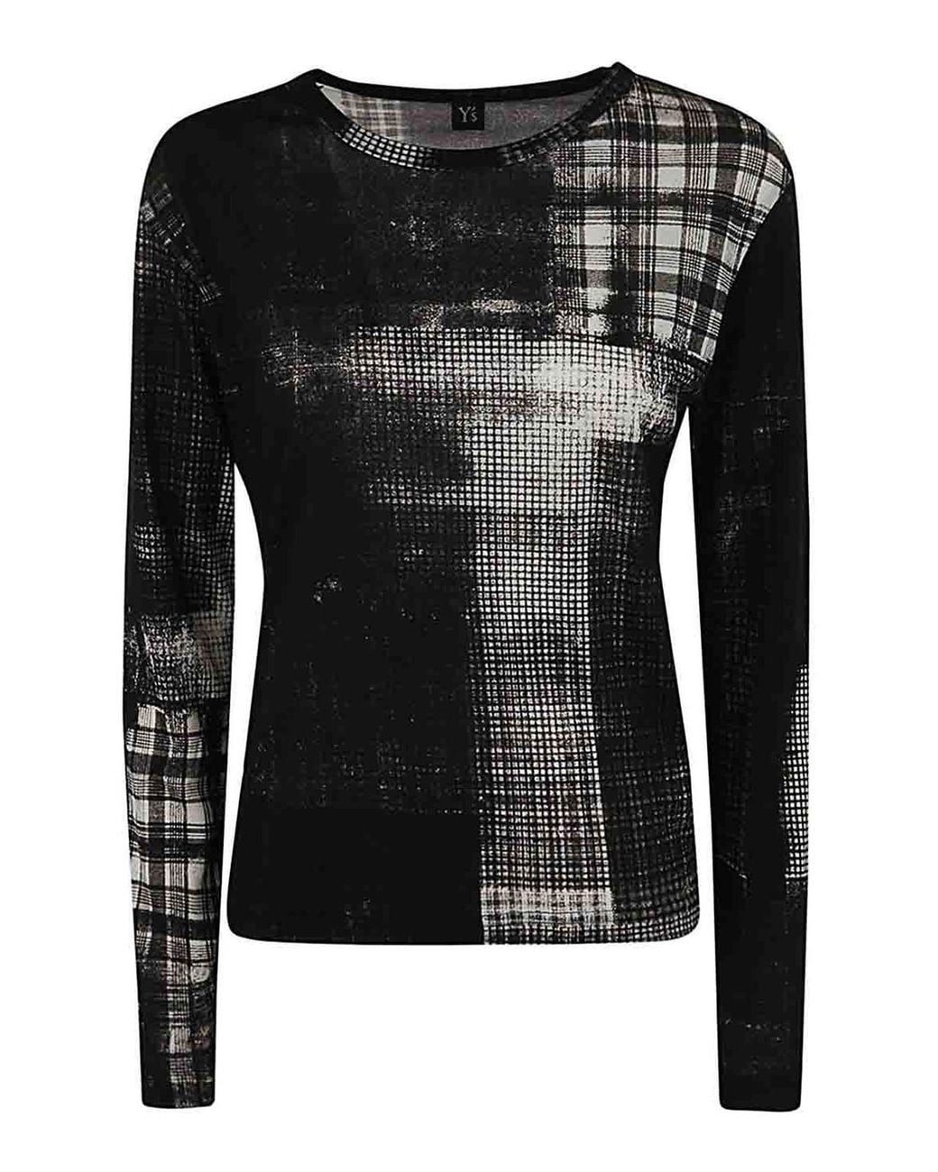 Y's Yohji Yamamoto Black Round Pullover