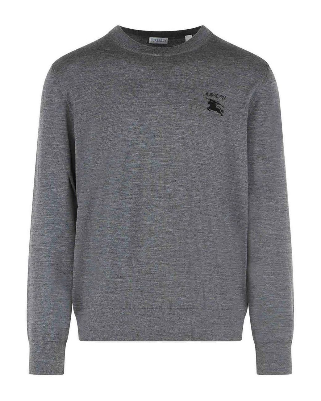 Burberry Gray Easton Wool Sweater for men