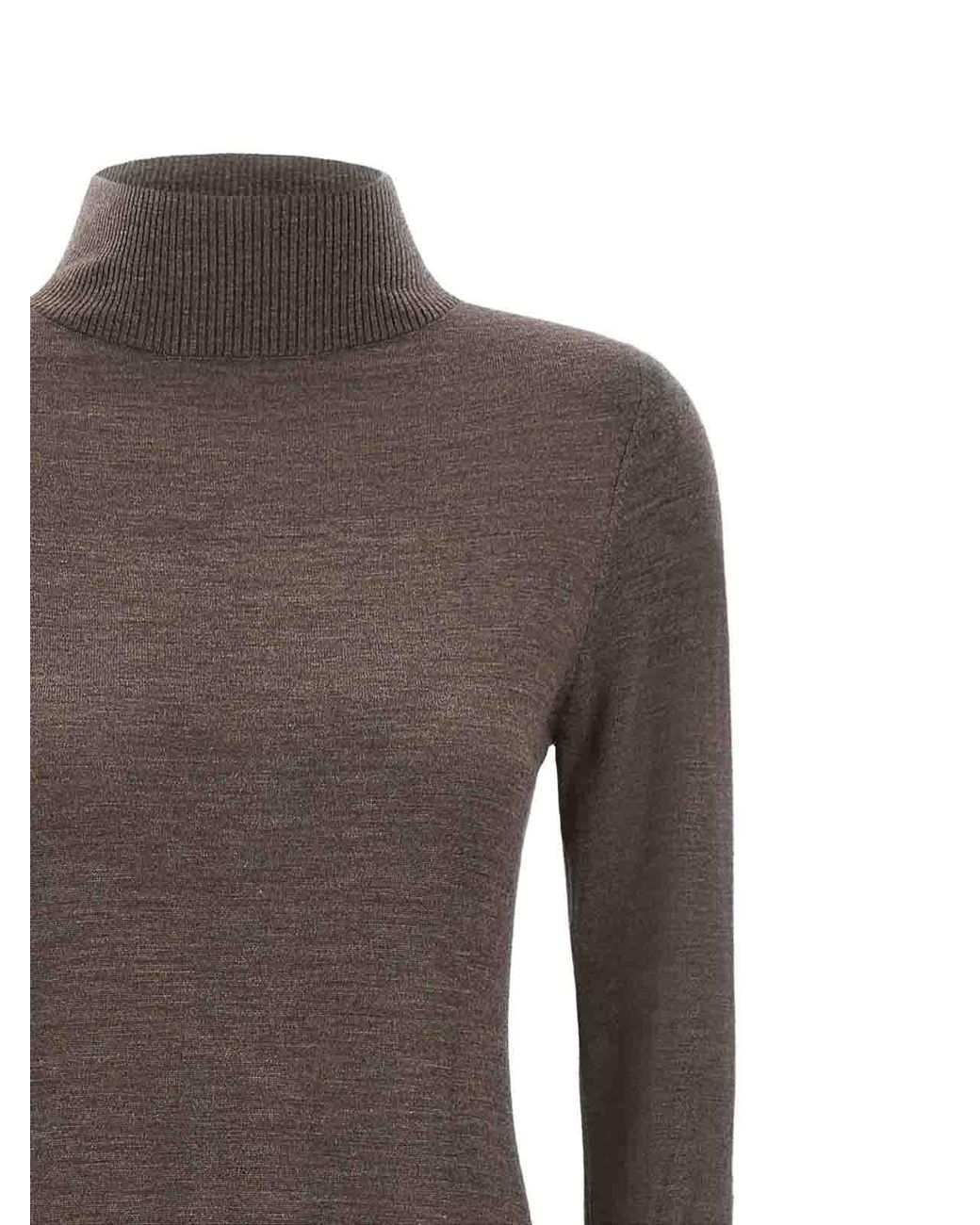 Pinko Brown Turtleneck Dress