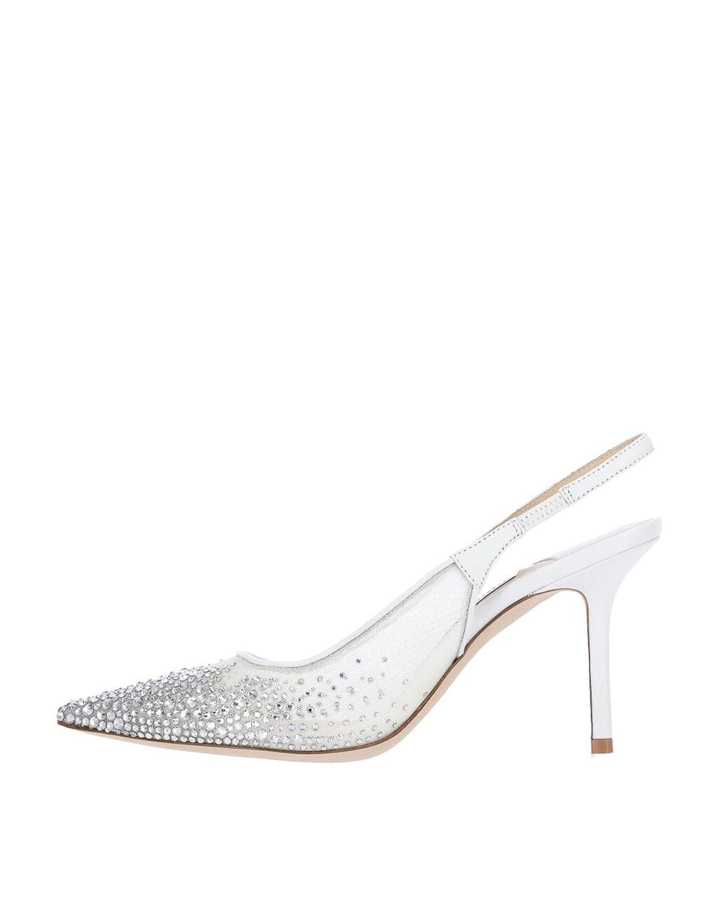 Jimmy Choo White Slingback Pumps
