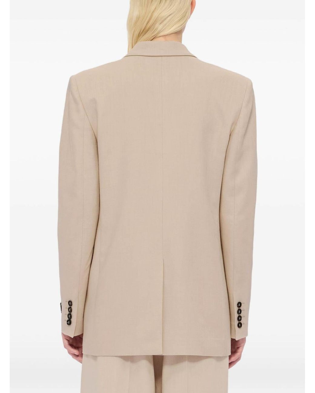 MSGM Natural Blazer Doppiopetto