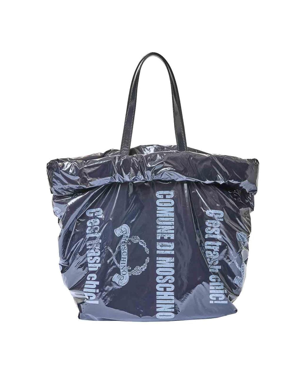 Moschino Blue Tote Trash Chic