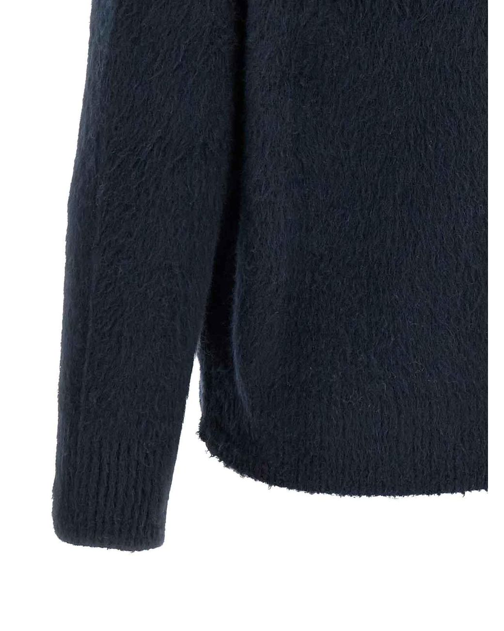 Roberto Collina Blue Gauze Sweater for men