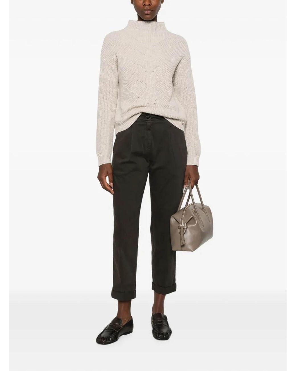 Herno Natural Cable Knit Sweater