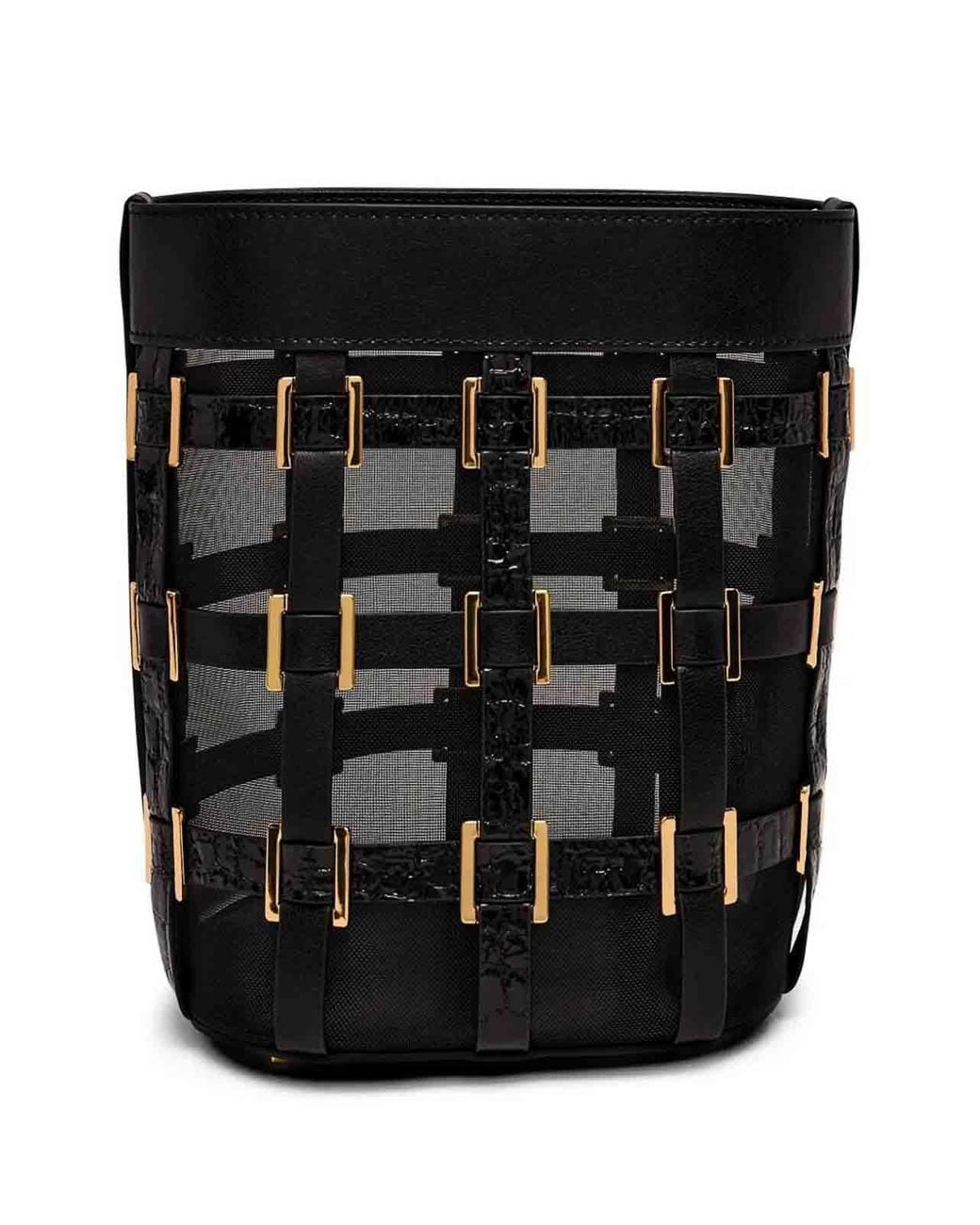 Elisabetta Franchi Black Studs Satchel Bag
