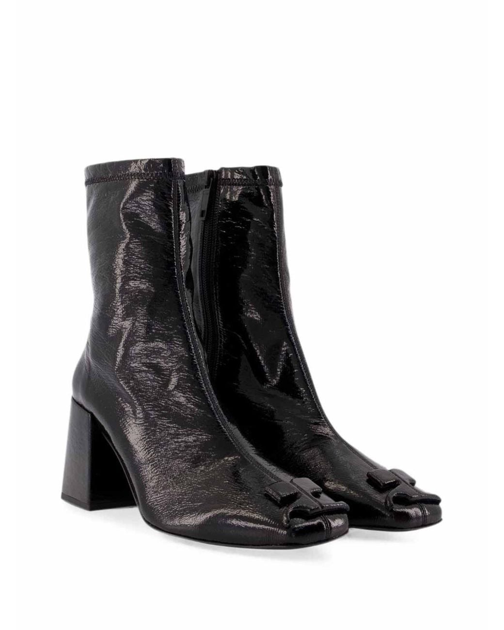 Courreges Black Ankle Boots