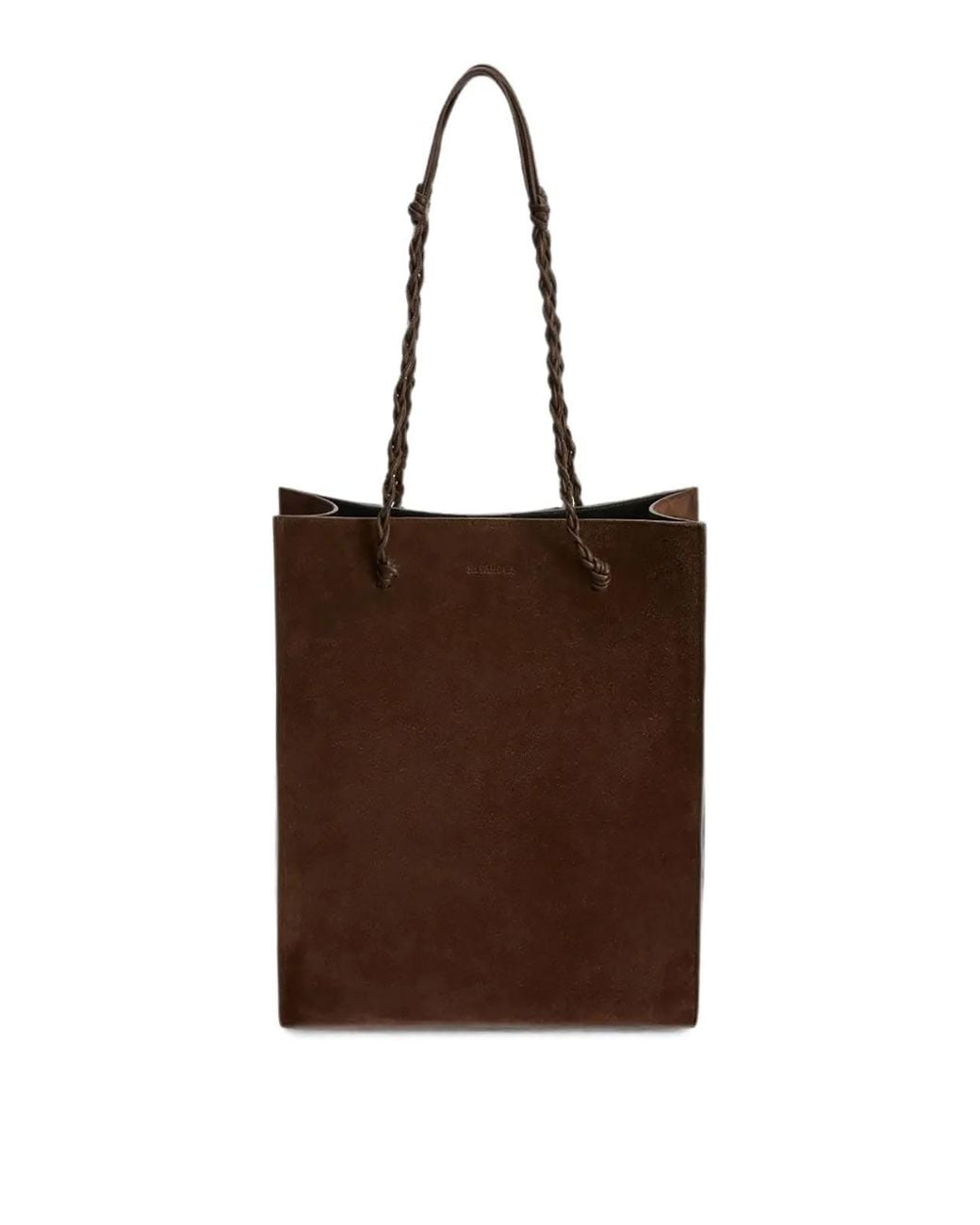 Jil Sander Brown Tangle Shopping Ns Suede