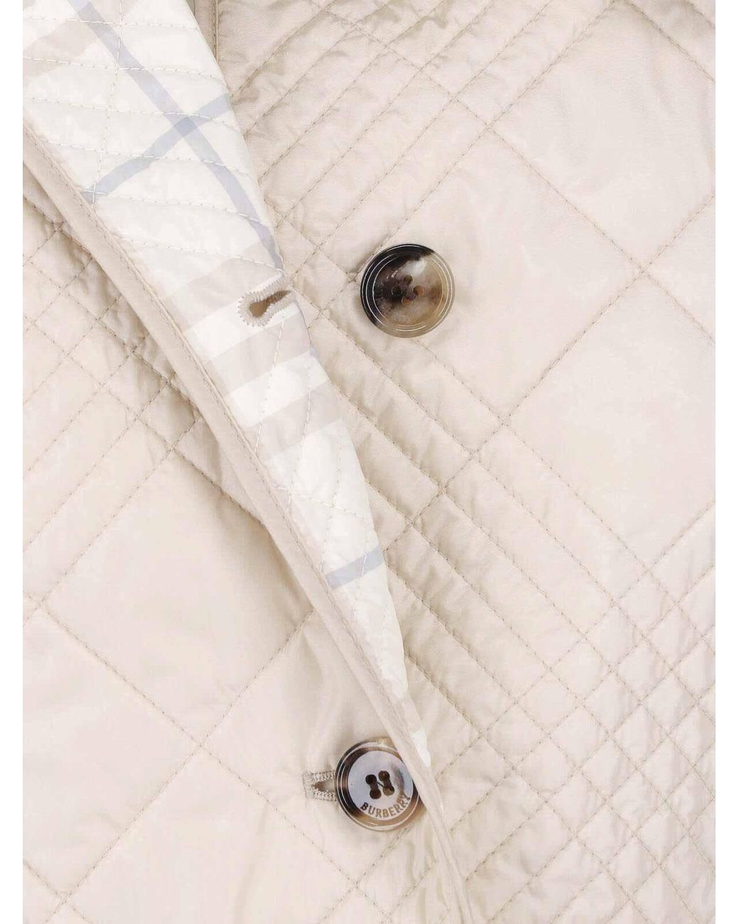 Burberry Natural Quilted Jacket