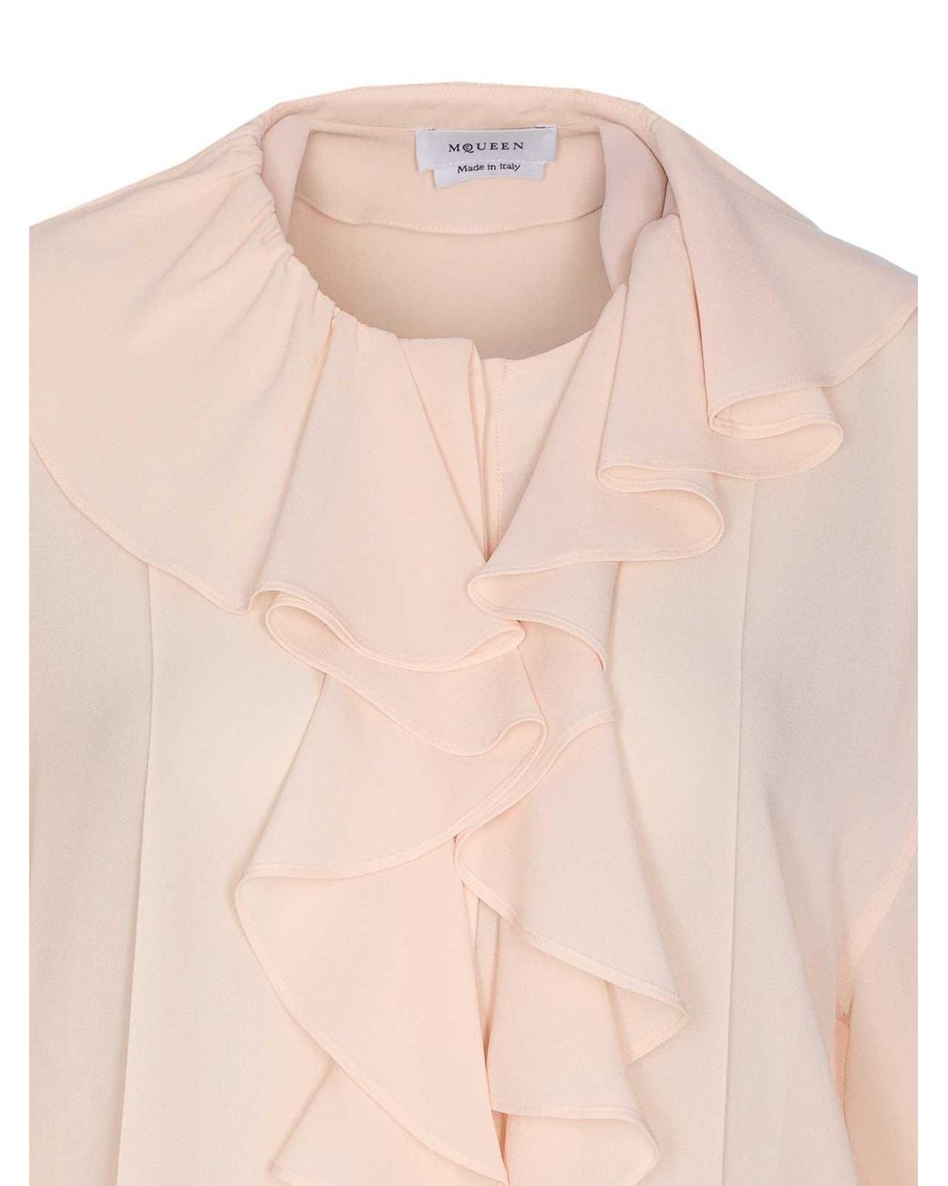 McQueen Pink Pleated Blouse