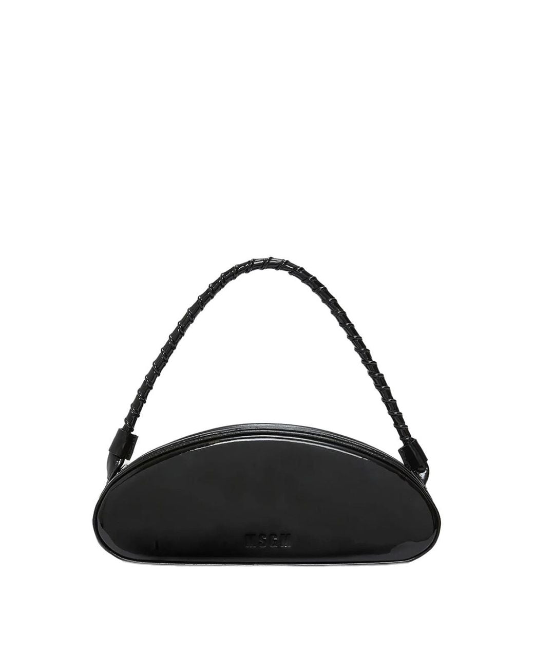 MSGM Black Leather Handbag