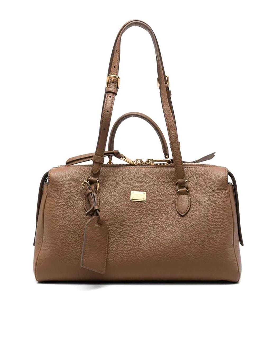 Dolce & Gabbana Brown Top Handle Bag
