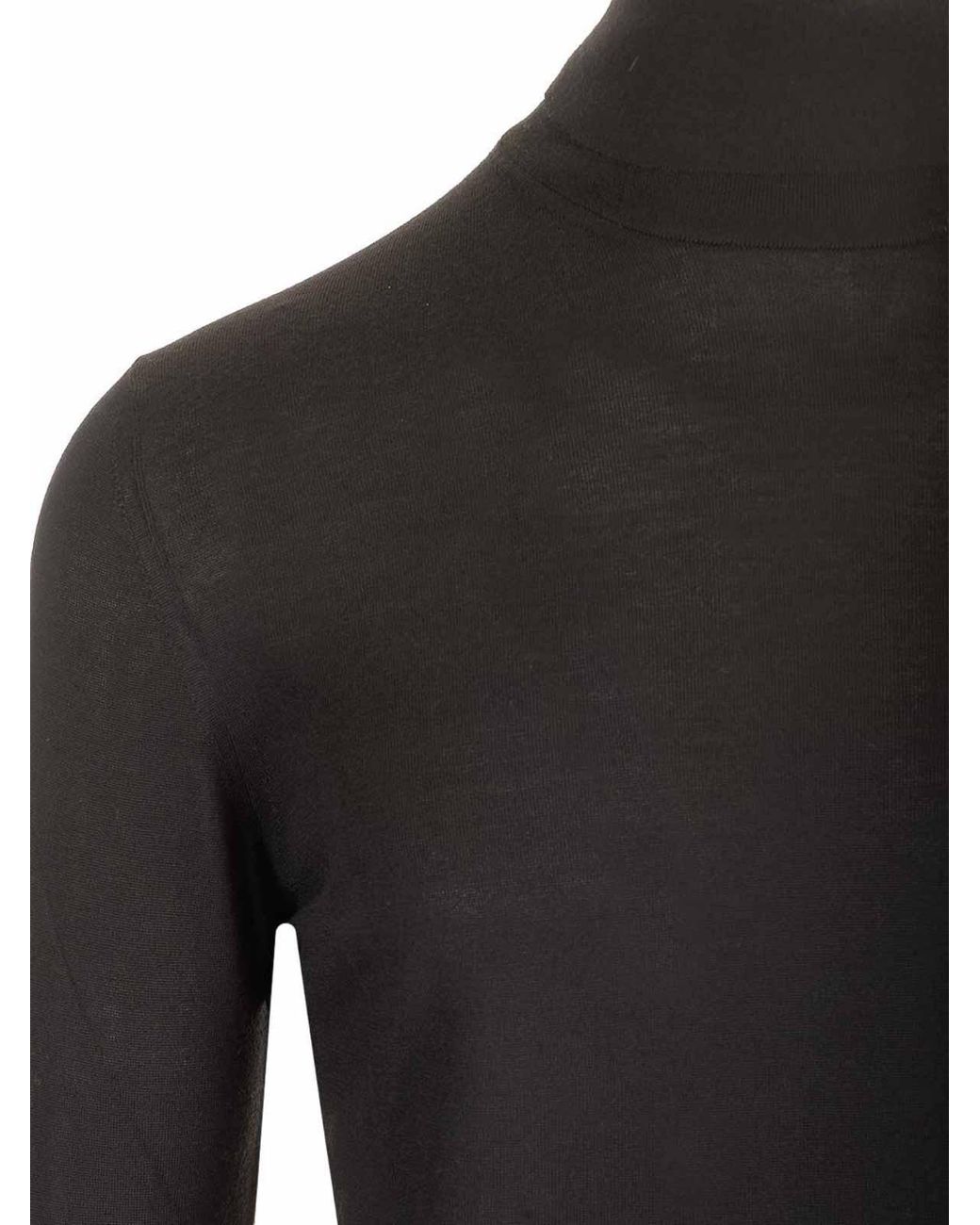 Mauro Ottaviani Black Wool Turtleneck Wish for men