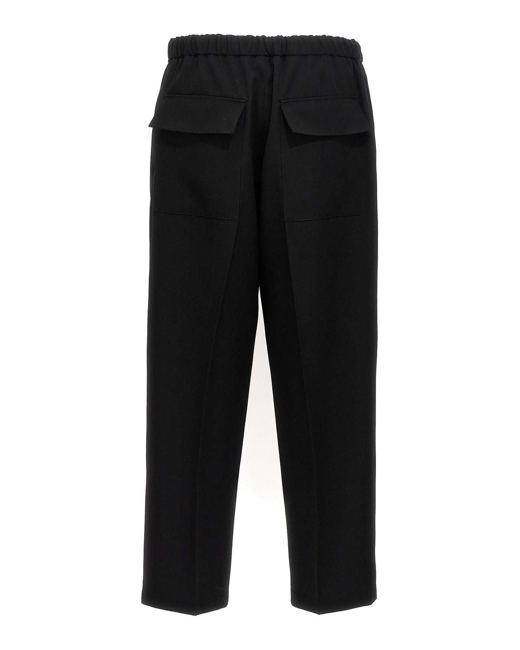 Jil Sander Black Wool Pants for men