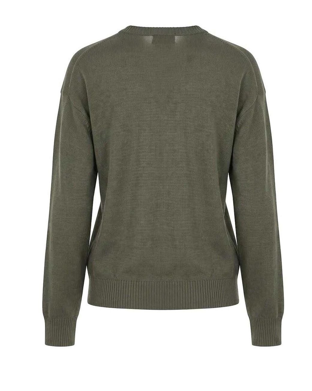 Drumohr Green V-Neck Sweater
